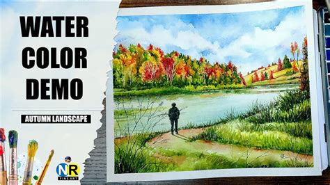 How To Paint An Autumn Landscape In Watercolor Fall Colors In Toronto