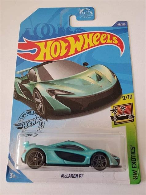 Collectible HOT WHEELS Silver Orange Mclaren P OFF