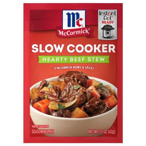 Mccormick Slow Cooker Hearty Beef Stew Seasoning Mix 15 Oz Frys