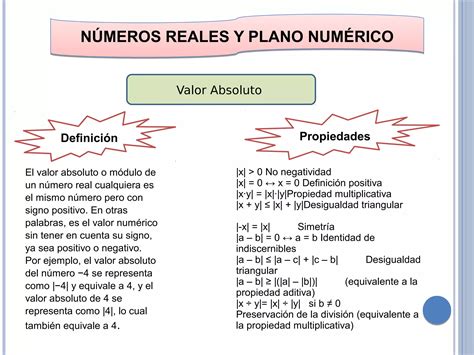 Diapositivas Numeros Reales Y Plano Numerico Ppt