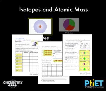 PhET Isotope And Atomic Mass By Physics For All TPT