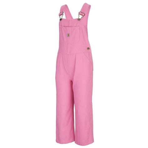 Carhartt Cm9650 Pink Bib Overall Quilt Lined Girls Dungarees