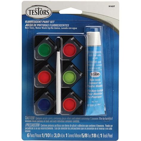 Testors Fluorescent Acrylic Paint Set Walmart