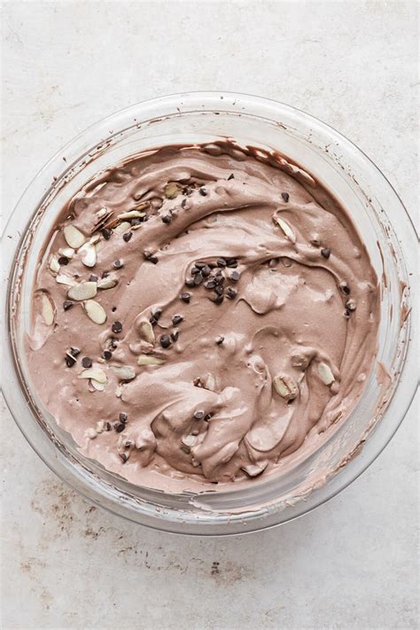 No Churn Chocolate Almond Amaretto Ice Cream Curly Girl Kitchen