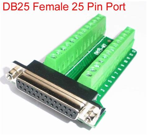 Db25 Female 25 Pin Port Signals Breakout Boarddb25 Female 25 Pin Port