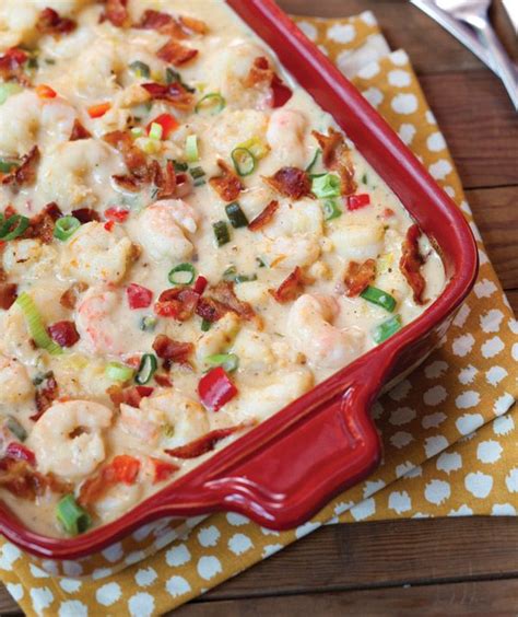 Shrimp And Grits Casserole Taste Of The South Magazine Recipe Recipes Favorite Recipes Food