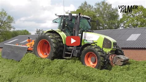 Volmerfilm Gras Inkuilen Met Loonbedrijf Versteeg Met Een Claas