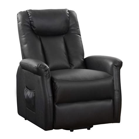 Corliving Fauteuil Inclinable électrique Cuir Gel Noir Home Depot Canada