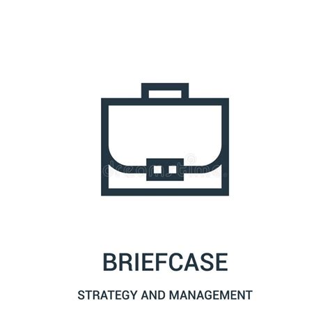 Briefcase Icon Vector From Office Collection Thin Line Briefcase