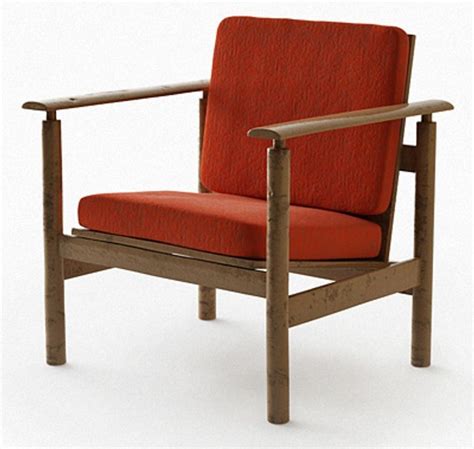 3d retro armchair model