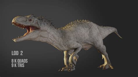 Jurassic World Park Indominus Rex 3d Model By Thebartart