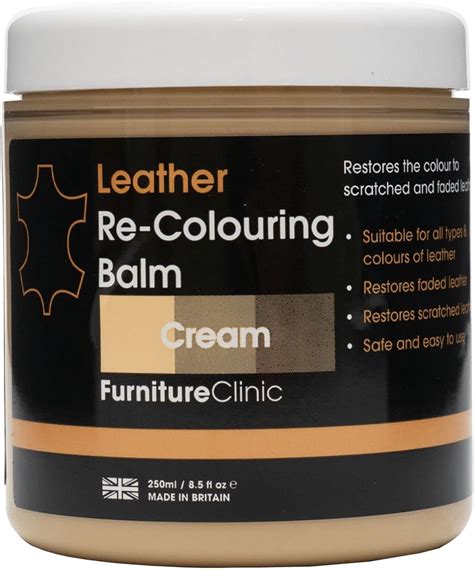 Furniture Clinic Leather Recolouring Balm Leather Colour Restorer For