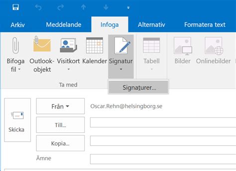 L Gga Till Din Mejl Signatur I Outlook P Dator