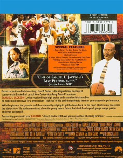 Coach Carter Blu Ray 2005 Dvd Empire