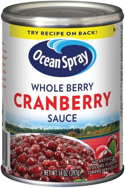 Ocean Spray Jellied Cranberry Sauce Pack Of 4 8 Oz Mini Cans Grocery And Gourmet Food