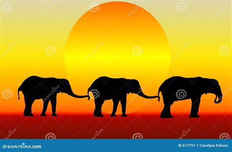 elephants stock illustration illustration  team