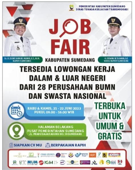 Job Fair Sumedang Jadwal Event Info Pameran Acara Promo Terbaru