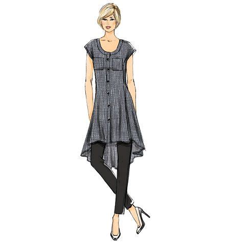 V Misses Tunic Dress And Pants View All Vogue Patterns