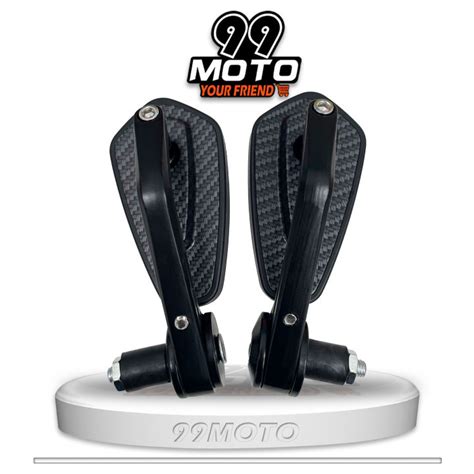 กระจก ปลายแฮนด์พลาสติก-ขา BSC - สีเคฟล่า/1คู่ | Lazada.co.th