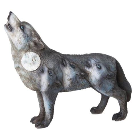Howling Wolf Spirit Statue The Zen Shop