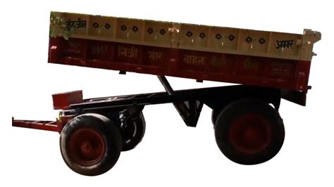 Mild Steel Wheel Hydraulic Tractor Trolley Capacity Ton At Rs