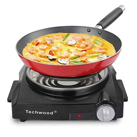 Techwood W Portable Electric Coil Hot Plate Single Burner For
