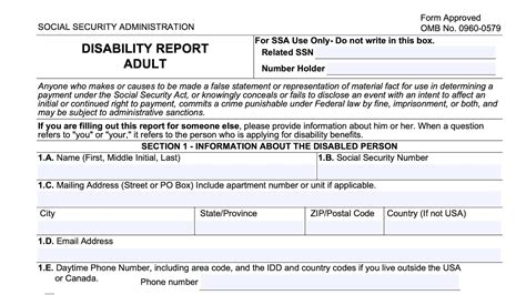 Form Ssa 3368 Walkthrough Disability Report Adult Youtube