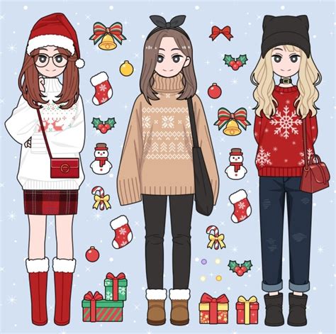 Lily Diary Cozy Winter New Year Christmas Outfits | Cute christmas ...