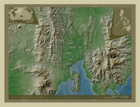 Davao Del Norte Philippines Wiki Labelled Points Of Cities Stock