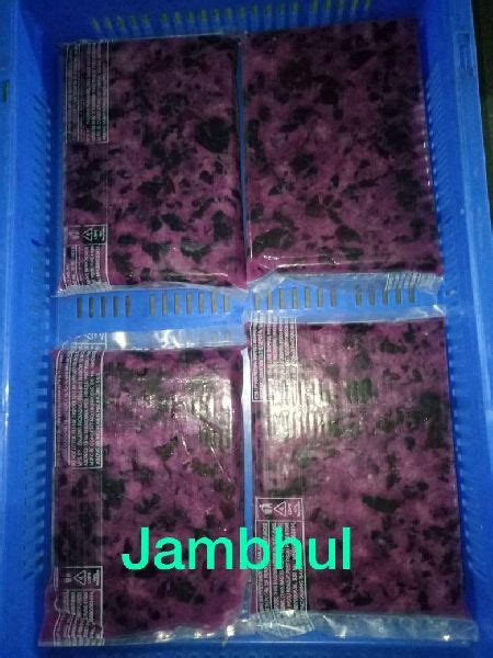 Natural Frozen Jamun Slices Packaging Type Plastic Packat At Rs 150 Kilogram In Pune