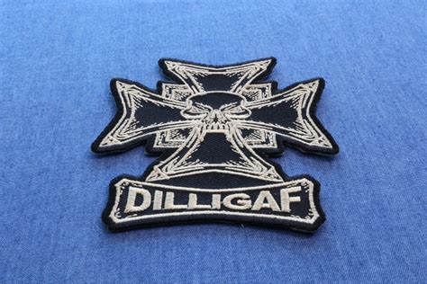 Iron On Dilligaf Skull Patch Embroidered Patches By Ivamis Patches