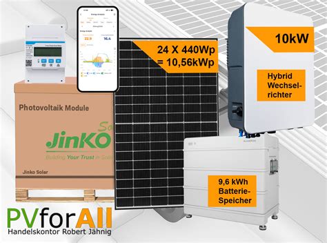 Pvforall Solaranlage Komplettset 1056 Kwp Sungrow 10 Kw Inkl Montagesystem App And Wifi