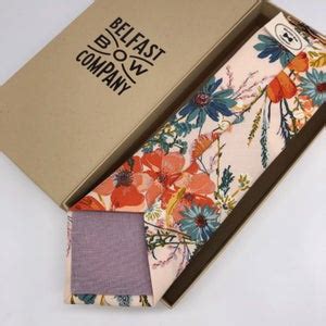 Boho Blooms Tie In Nude Floral Nude Blush Orange Mustard Teal