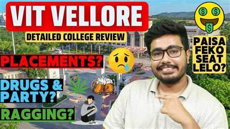 VIT Vellore College Review Placements Drug Culture Mess Review