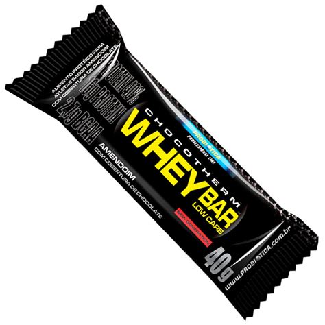 Whey Bar Low Carb Caixa 24 unidades Sabor Amendoim Probiótica