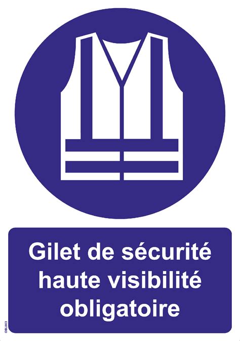 Panneau Gilet De S Curit Haute Visibilit Obligatoire A Securplan