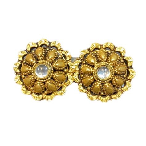 Gold Stud Earring At Rs 30000pair Kharar Sas Nagar Id 23974536162