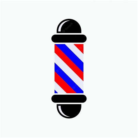 Premium Vector Barber Pole Icon Barbershop Symbol Vector