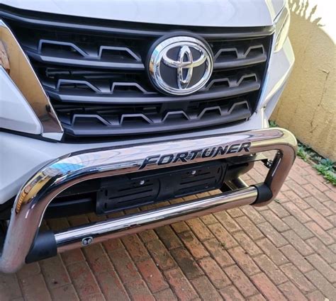 Toyota Fortuner Premium Stainless Steel Nudge Bar Mm Oval Centre Tube