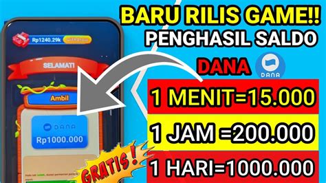 GRATIS MAIN GAME DIBAYAR 1 JUTA TERBUKTI CAIR APK GAME PENGHASIL