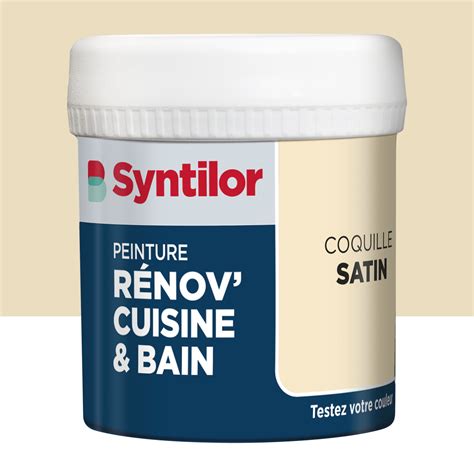 Testeur peinture meuble coquille satin SYNTILOR Rénov cuisine et bain