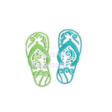 Flower Flip Flops Etsy