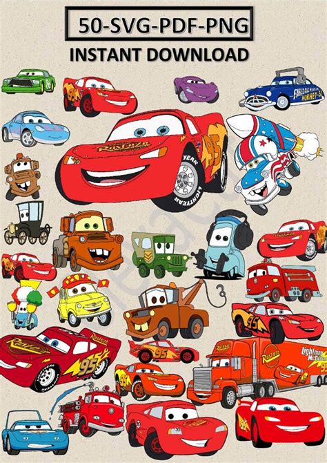 Lightning Mcqueen Svg Cars Svg Files For Cricut Clipart Lightning