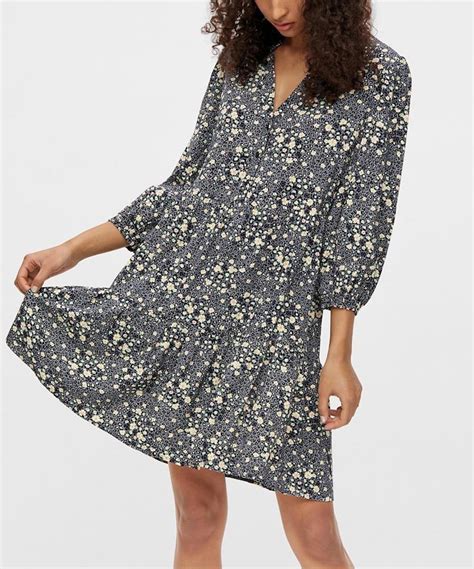 Rochie Scurta Object Cu Nasturi Floral Print La 44 63 Lei As176451