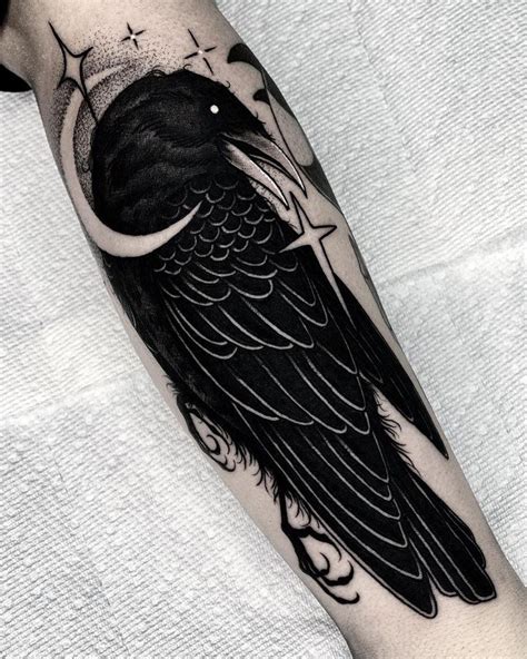 Raven Tattoo | Tattoo Ideas and Inspiration | Forearm cover up tattoos ...