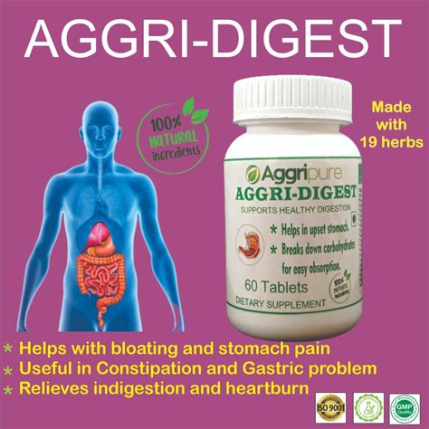 AGGRI DIGEST Best Ayurvedic Digestion Tablet Herbal Digestive Tablet