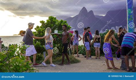 BEST RIO`S CARNIVAL COPACABANA BEACH at FULL DAY. Editorial Photo ...