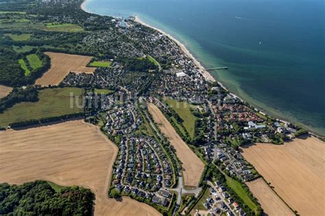 Luftbild Niendorf Dorfkern am Meeres Küstenbereich der in Niendorf