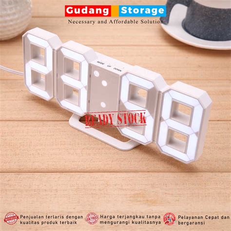 Jual [promo] Taffhome Jam Meja Alarm Weker Led Digital Clock Jam Meja Digital Aesthetic Jam