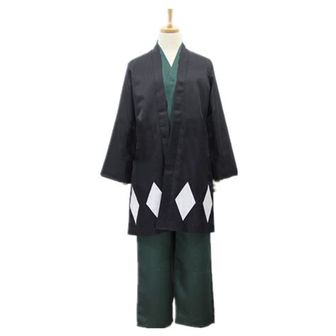 Anime Bleach Urahara Kisuke Cosplay Costume Full Set Kimono Cloak Top